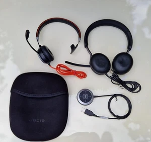 Jabra Evolve 40 Mono MS Ear Headset + ENC010 USB Adapter (stereo 4 sale too) - Afbeelding 1 van 10