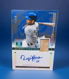 Parche de murciélago Panini 2024 impecable firmas de madera automático #ILS Roberto Alomar/25 - Imagen 1 de 6