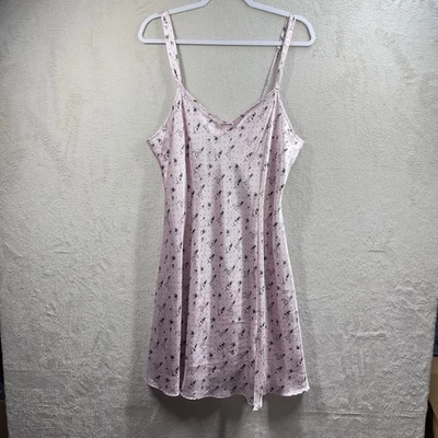 Morgan Taylor Intimates Satin Nightgown Women’s 2XL Light Pink All Over Print - Image 1 of 4
