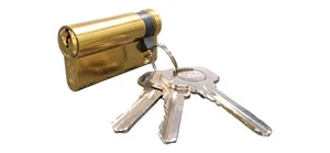 Yale 60mm (10mm x 50mm) Mezzo Euro Cilindro per Serrature Porta Garage in Ottone - Foto 1 di 6