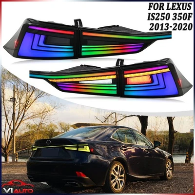 Luz trasera LED RGB para Lexus IS250 350F 2013-2020 conjunto secuencial de luces traseras Foto 1 de 4