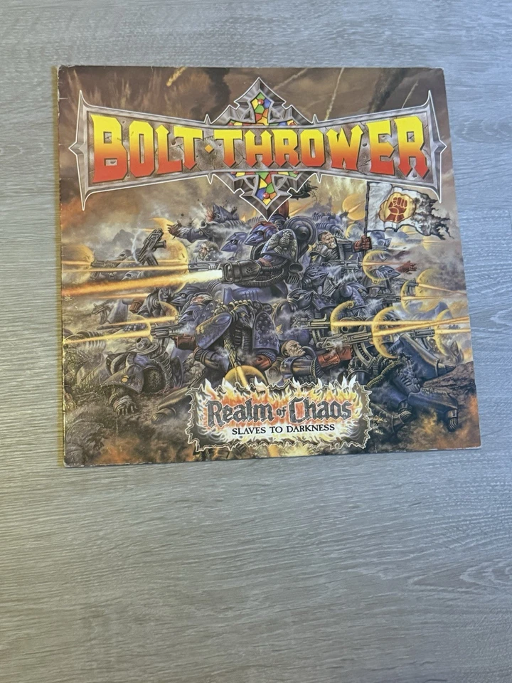 Bolt Thrower Realm Of Chaos 1. Press Non Gatefold + Insert Earache Vinyl LP - Bild 1 von 4