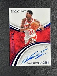 2024-25 Panini Immaculate Ink DOMINIQUE WILKINS Auto 06/25 #Z - Picture 1 of 2