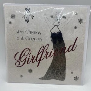 Merry Christmas To My Gorgeous Girlfriend Greetings Card - Picture 1 of 2