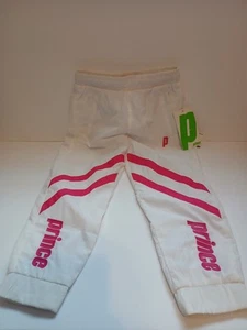 Girls Baseline Windbreaker Pants 2 - 4 Yrs White Pink Prince With Tags - Picture 1 of 7