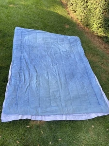 Vintage Tommy Hilfiger ? Light Blue Denim Jean Twin Comforter Blanket 68x84" - Picture 1 of 16