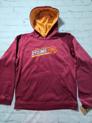 Youth XL 16/18 NCAA Iowa State Cyclones Performance Hoodie Hooded Sweatshirt NEW - Image 1 of 4