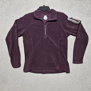 Giacca Eddie Bauer Prima Salita 1/2 Zip Donna M Outdoor Escursionismo Pile Viola - Foto 1 di 13