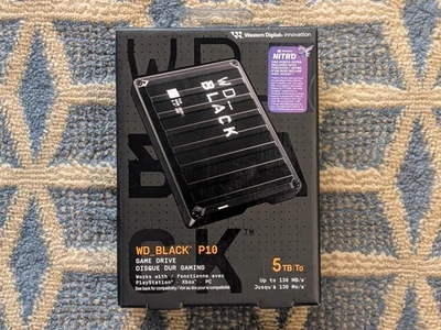 Western Digital Black P10 5TB,External,2.5 inch (WDBA3A0050BBKWESN) Hard Drive - Image 1 of 2