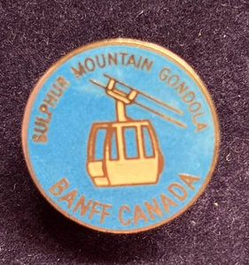 SULPHUR MOUNTAIN GONDOLA BANFF KANADA SOUVENIR PIN BADGE - Bild 1 von 3