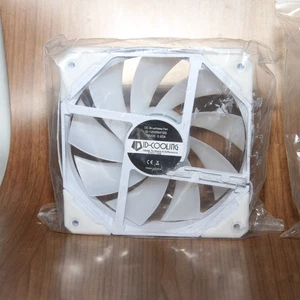 ID-COOLING 120mm White Non-LED Fan TF-12025-WHITE 2 Pack Sealed - Picture 1 of 4