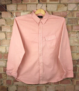 Belstaff Pitch Twill Long Sleeve Button Up Shirt Bisque Pink Size Mens 3XL XXXL - Picture 1 of 9