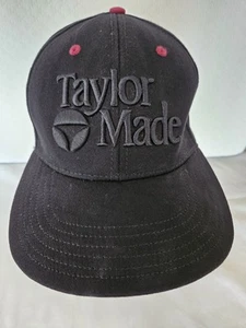 Taylor Made golf cap black in youth size S/M. Fitted cap. - Picture 1 of 8