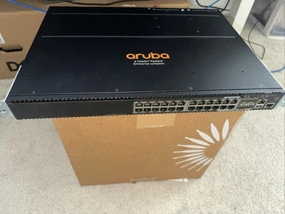 HP HPE Aruba JL319A 2930M 24 Port Switch w/ ear mounts and PSU - Image 1 of 4