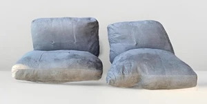 4 Large Gray Cushion Filled Seat, Coach, Party Pillows, Used - 24 Inch - 28 Inch - Picture 1 of 20