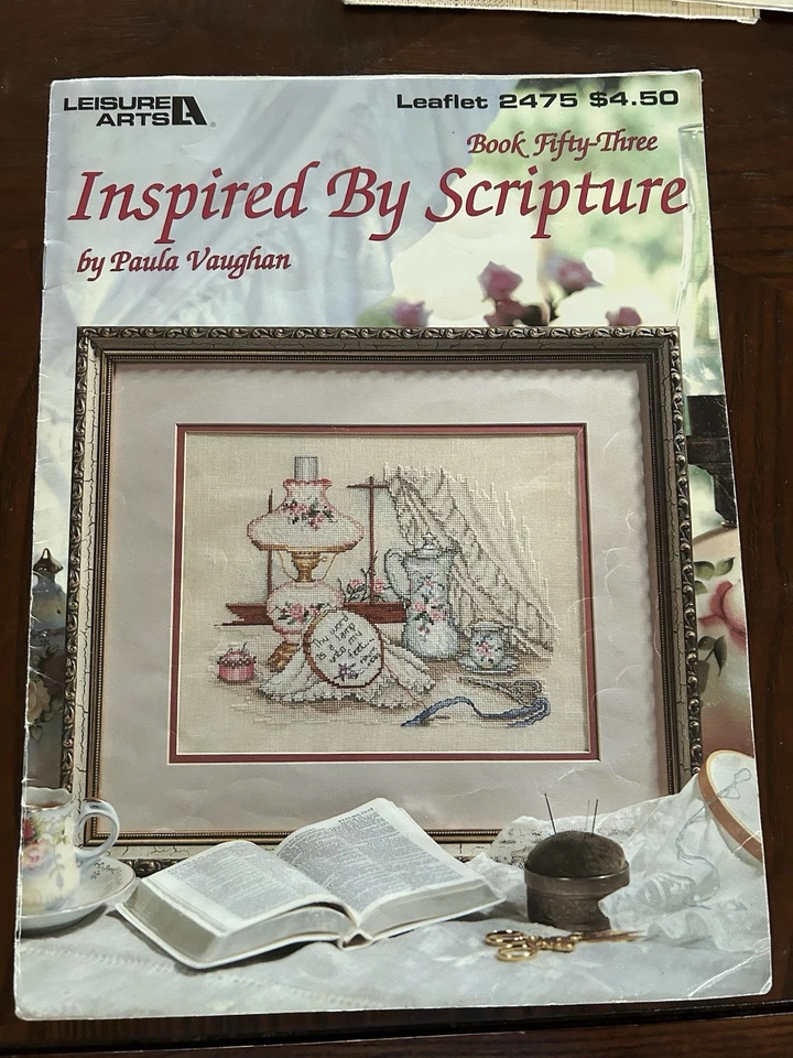 Cross stitch "Inspired by Scripture Part I" by Paula Vaughan Book 53 - Image 1 of 1