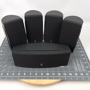 Yamaha Surround Sound Speakers NS-AP1405BLS NS-AP1405BLC Set of 5 TESTED - Picture 1 of 15