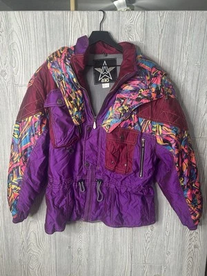 Vintage ASICS 1980's Austria Ski Team Ski Jacket Coat Size XL Retro Colors - Image 1 of 4