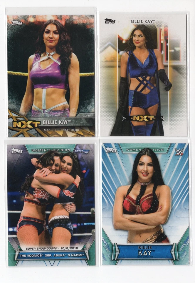 Billie Kay - 4 Card WWE Wrestling Lot - No Duplicates - Image 1 of 1