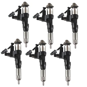 6pcs Fuel Injectors 095000-6593 VH23670E0012 for Hino J08E Kobelco SK350-8 84-18 - Foto 1 di 2