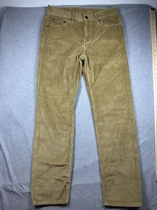 Levis Pants Mens 28X30 Brown Corduroy Classic Flat Front Straight Leg NWOT - Picture 1 of 7