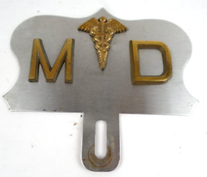 Vintage Medical Doctor Physician MD License Plate Topper Car Truck Motorcycle