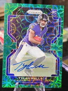 2021 Panini Prizm Tylan Wallace Green Scope Prizms Auto Autograph RC #356 /75 🔥 - Picture 1 of 7