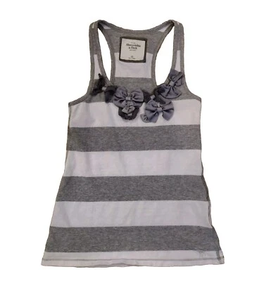 Camiseta sin mangas Y2k de colección Abercrombie & Fitch con botones lazos talla XS Foto 1 de 4