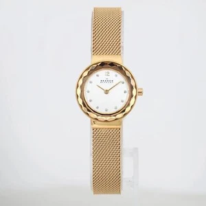 Skagen Leonora 25mm Gold-Tone Silver Crystal Dial Quartz Ladies Watch SKW2800 - Picture 1 of 3