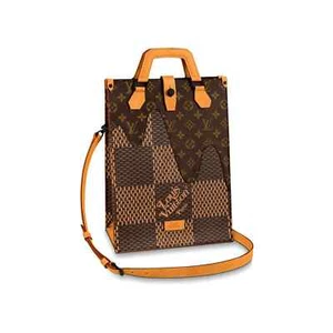 Louis Vuitton Nigo Mini Tote Sac Plat Brown Giant Monogram Damier Ebene Drip Bag - Picture 1 of 12
