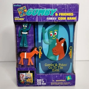Vintage 1995 Gumby and Friends Flexibles And Coin Bank Pokey - Bild 1 von 18