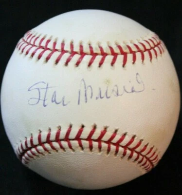 Stan Musial Auto Signed Rawlings Официальная Национальная Лига Бейсбола HOF - Изображение 1 из 3