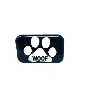 Dog Paw Black and White Belt Buckle Vinyl Sticker - Picture 1 of 5
