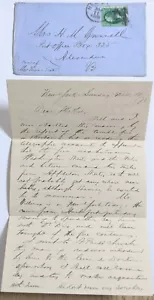 Francis Gunnell, U.S.N. Surgeon, Navy Yard, NYC--Kin, Alexandria, VA/3-C./1872! - Picture 1 of 3