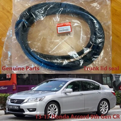 13-17 Genuine Honda Accord CR 4D sedan trunk lid weatherstrip rubber seal - Image 1 of 4