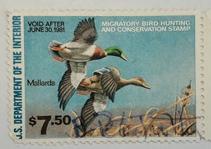 Estampilla de caza de pato federal de Estados Unidos como nueva sin bisagra Scott #RW47 - Imagen 1 de 4