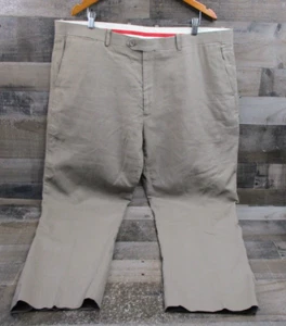 Bianco Brioni Suit Pants Mens 44x32 Brown Designer 5-Pocket Straight Leg Italy - Picture 1 of 12