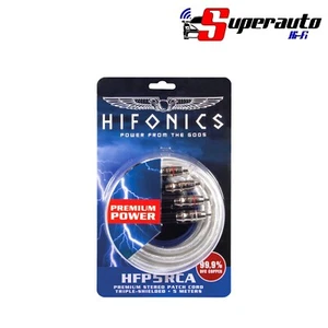 HIFONICS HFP 5 RCA Cavo Pre stereo RCA audio 500 cm 2 canali remote HFP5RCA - Foto 1 di 2