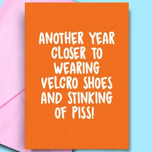 Lustige Vatertagskarte Humor beleidigend Komödie Neuheit Sarkasmus frech erwachsen Papa - Bild 1 von 3