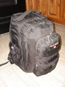 Mint Polo sport Ralph Lauren Black Backpack Vintage 19"H x 12"W x 14"D FILLED - Picture 1 of 10