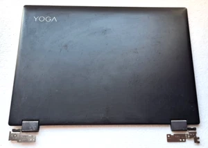 Lenovo Yoga 520-14 LCD Screen Top Rear Lid Cover + Hinges AP1YM000700 BLACK - Afbeelding 1 van 2