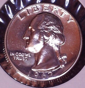 1962 Washington Quarter 25(C) Silver Gem Proof 90%  - Bild 1 von 2