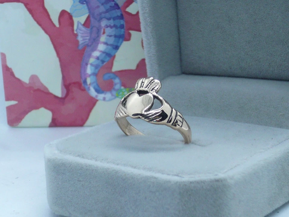 Gold Celtic Claddagh Ring Promise Ring in 14 K yellow gold  - Image 1 of 1