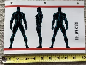 Vintage Marvel Character BLACK PANTHER Bio Marvel Comic Sheet Card RARE - Picture 1 of 2