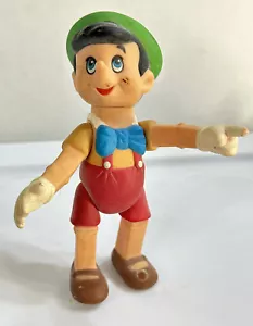 Vintage Pinocchio Walt Disney Doll Jointed Figure Story book Articulated 6 NICE - Picture 1 of 8
