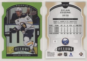 2020 Upper Deck Allure Base Redeemed XRC Green Quartz /99 Dylan Cozens Rookie RC