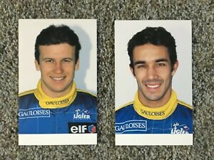 Gauloises Ligier Formula One F1 Racing Team Postcards Diniz Panis 1996