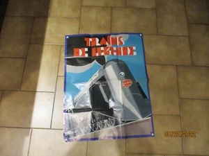 Ancienne Affiche Edition Atlas "Train de Légende " Locomotive a Vapeur New York - Picture 1 of 1