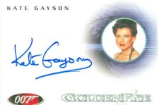 James Bond In Motion 40th Ann. Autograph Card A87 Kate Gayson