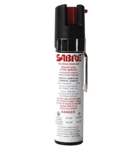 SABRE Spray au poivre pour chien et coyote avec clip de poche - Portée jusqu'à 3,5 m (11,4 pieds) - Photo 1 sur 1